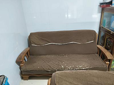 3 Sofa made of Sag wood measuring 6 ft by 2.5 ft each.