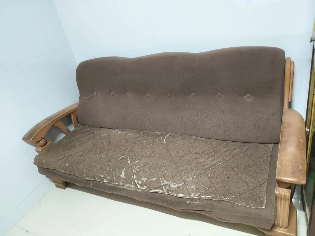 3 Sofa made of Sag wood measuring 6 ft by 2.5 ft each.