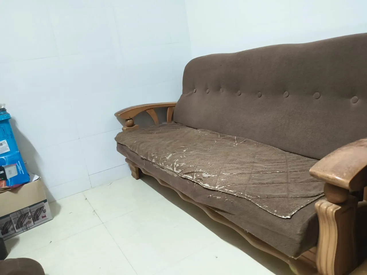 3 Sofa made of Sag wood measuring 6 ft by 2.5 ft each.