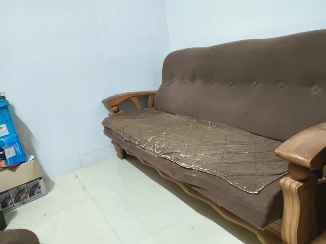 3 Sofa made of Sag wood measuring 6 ft by 2.5 ft each.