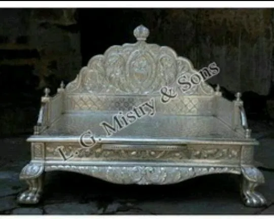 Wooden Carved and silver inlaid furniture..