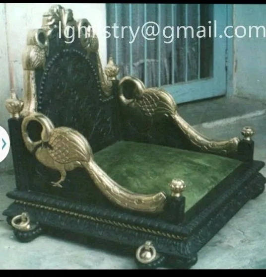 Wooden Carved and silver inlaid furniture..