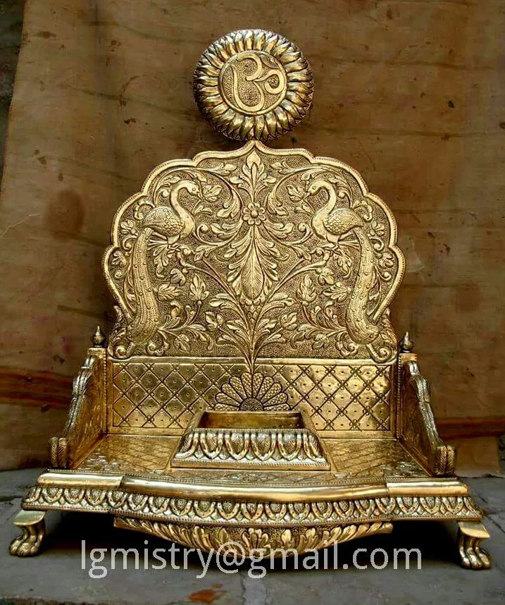 Wooden Carved and silver inlaid furniture..