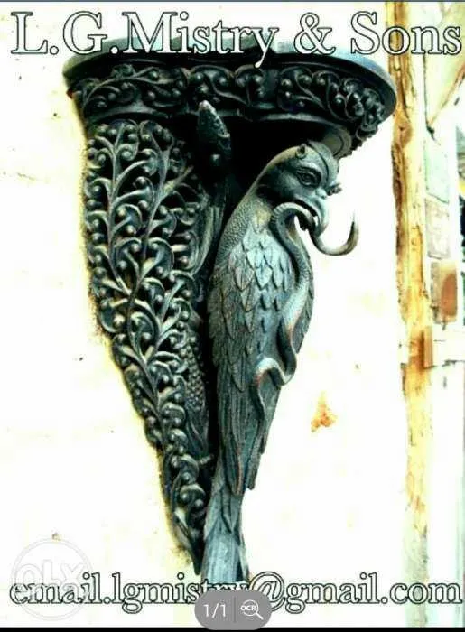 Wooden Carved and silver inlaid furniture..