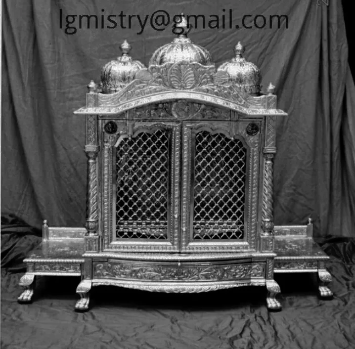 Wooden Carved and silver inlaid furniture..