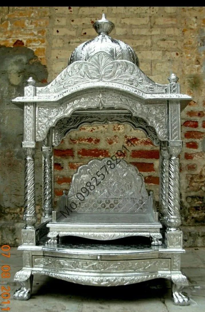 Wooden Carved and silver inlaid furniture..