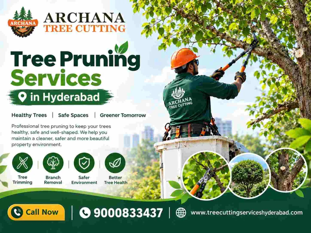 Tree Pruning Services in Hyderabad – Archana Tree Cutting Services