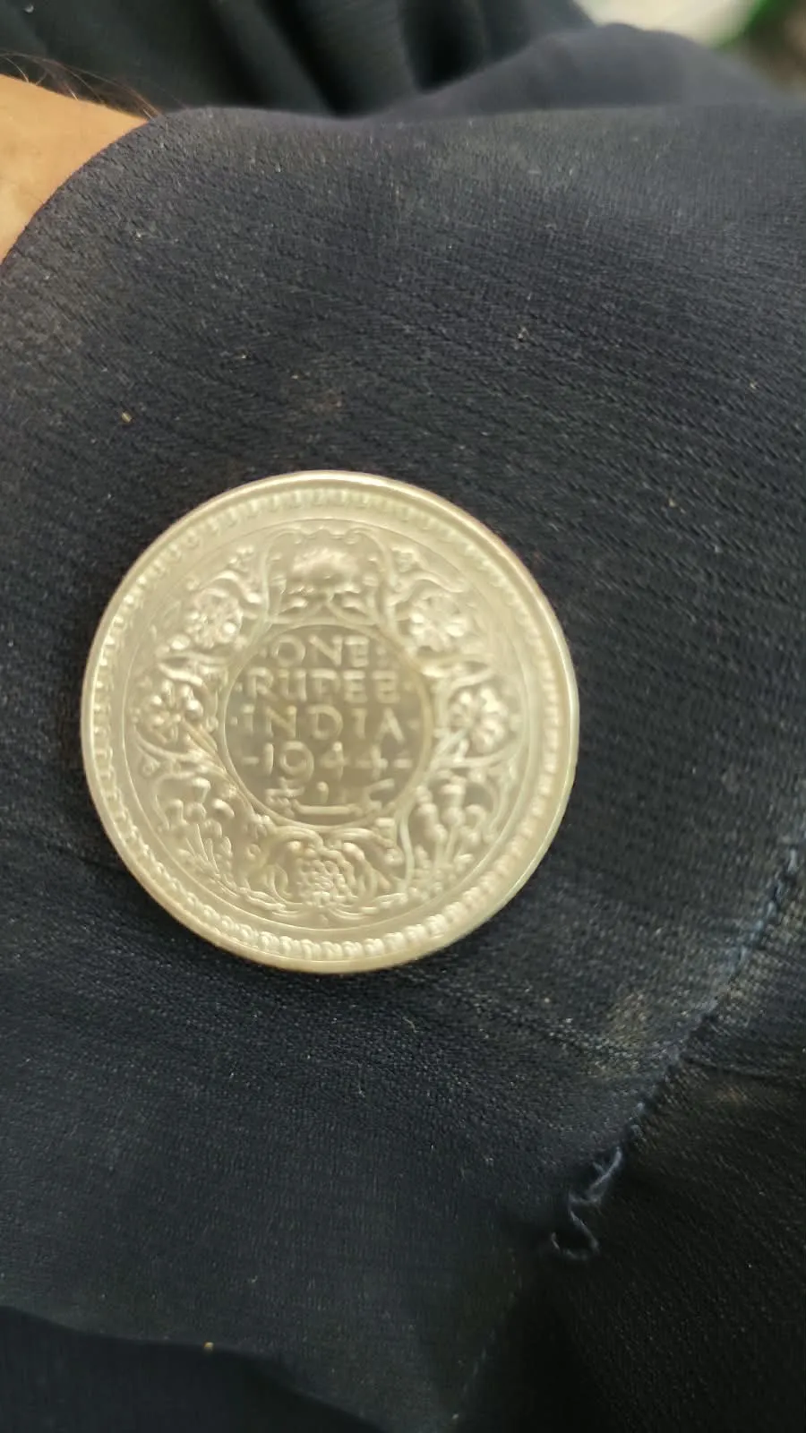 Silver coin Of George king emperor year 1944