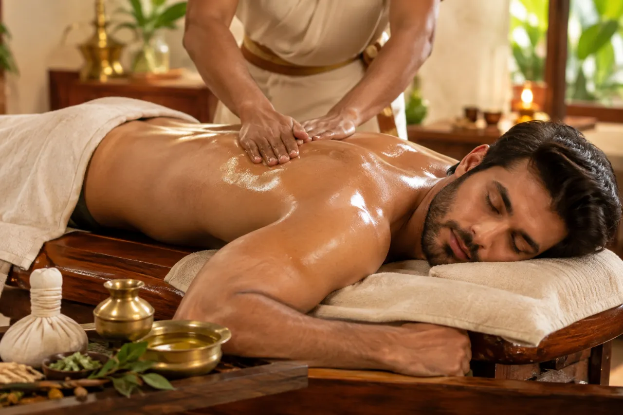 Abhyanga Oil Bundle with Ayurvedic Massage Oil