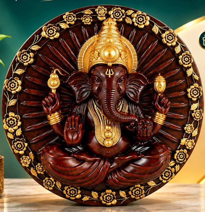 Vinayagar Wall Hanging Statue – Decorative Wall Art