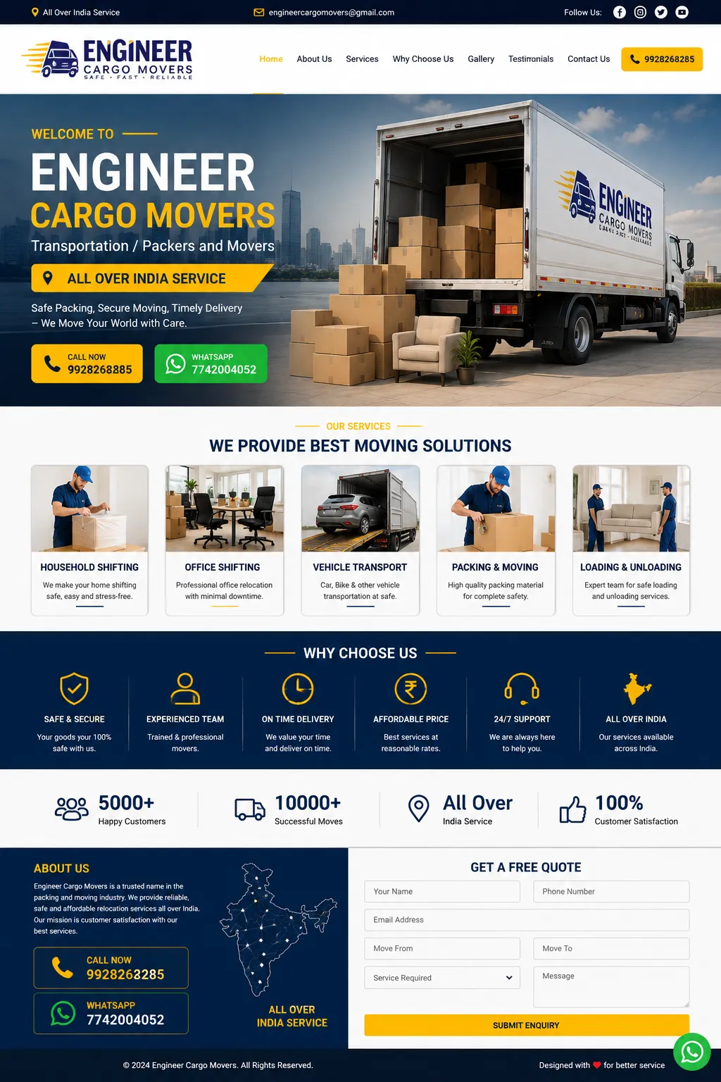 Packers and movers services