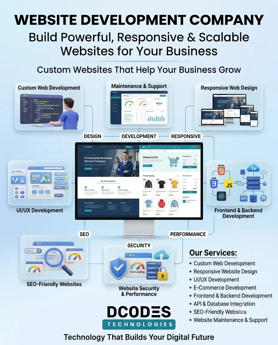 Website Development Company – Build Powerful, Responsive & Scalable Websites