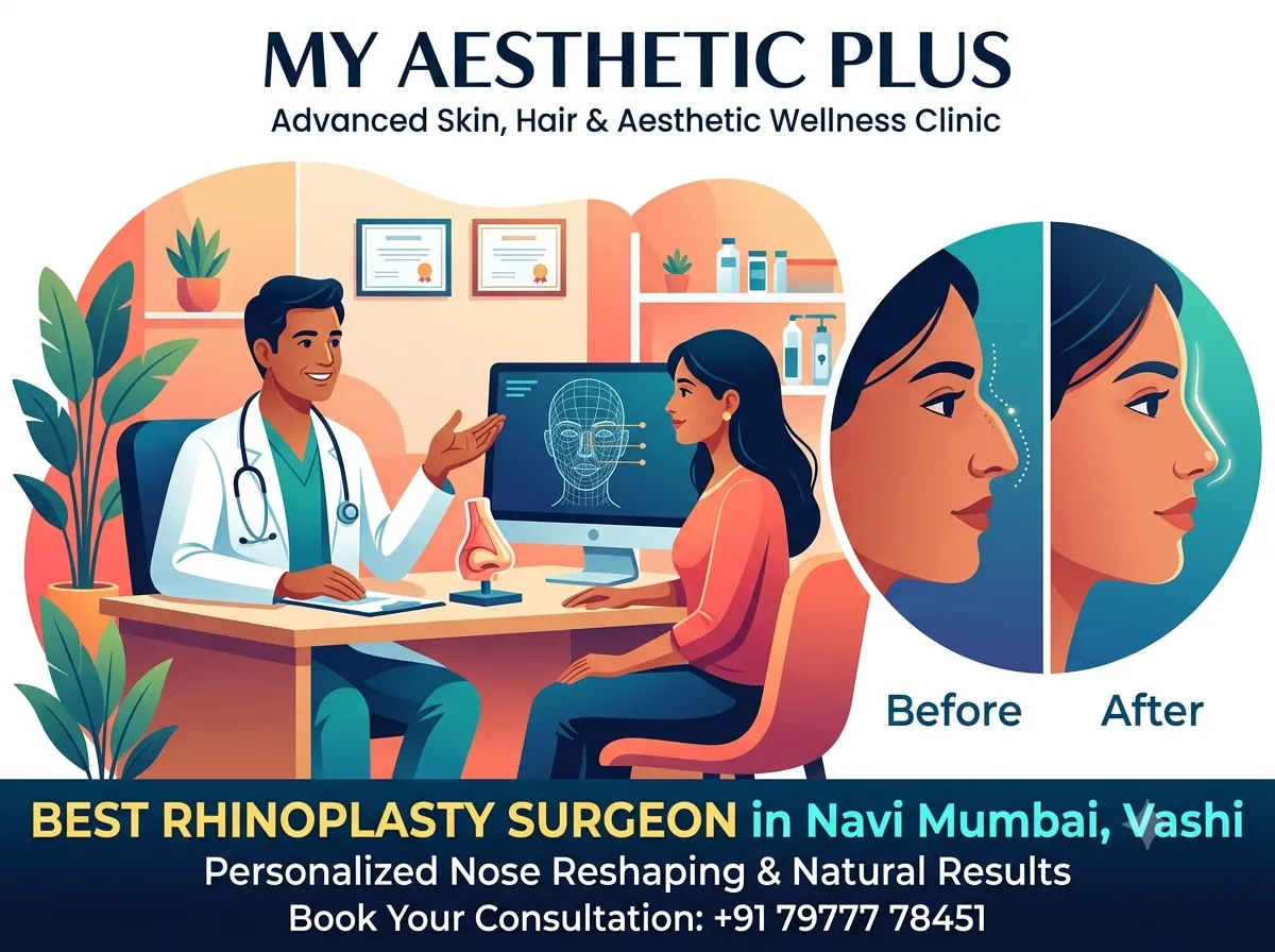 Best Rhinoplasty Surgeon in Navi Mumbai, Vashi | My Aesthetic Plus