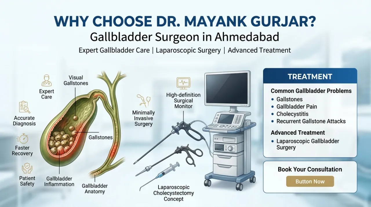 Why Choose Dr. Mayank Gurjar as a Gallbladder Surgeon in Ahmedabad?