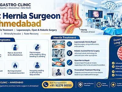 Best Hernia Surgeon in Ahmedabad – Hernia Symptoms, Diagnosis and Treatment