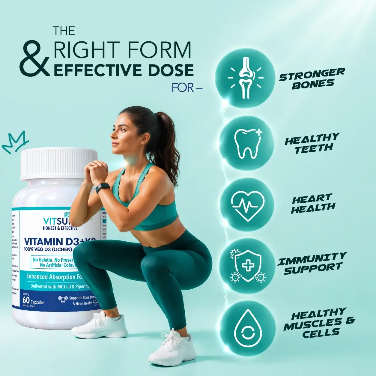 Vitamin D3 and K2 for Short Winters and Indoor Workdays