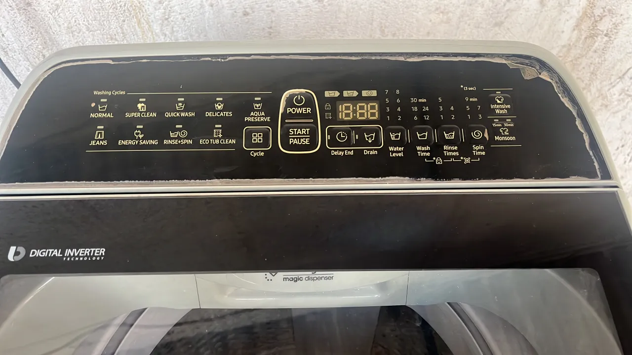 4 year old samsung fully automatic 6.5 kg top loder