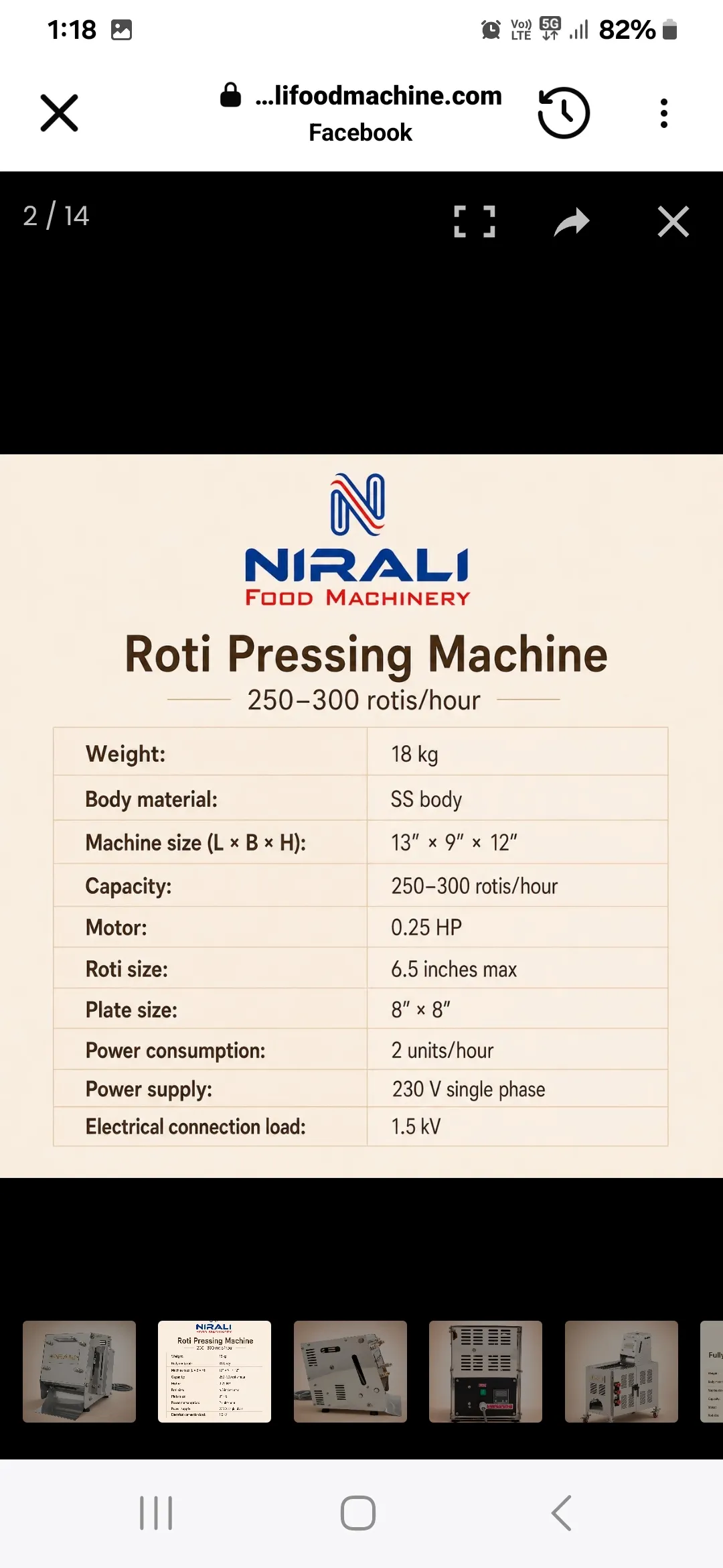 New roti making machine
