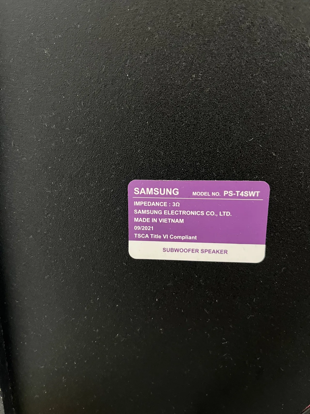 Samsung sound bar
