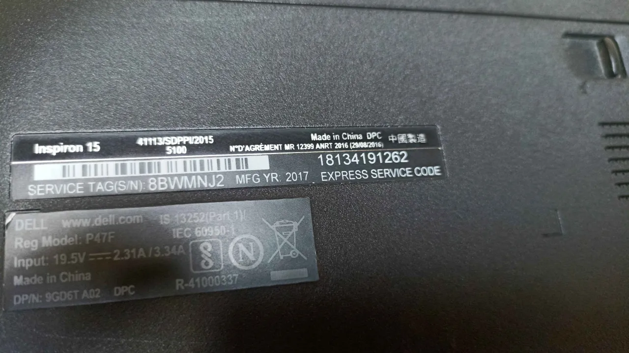 Dell laptop