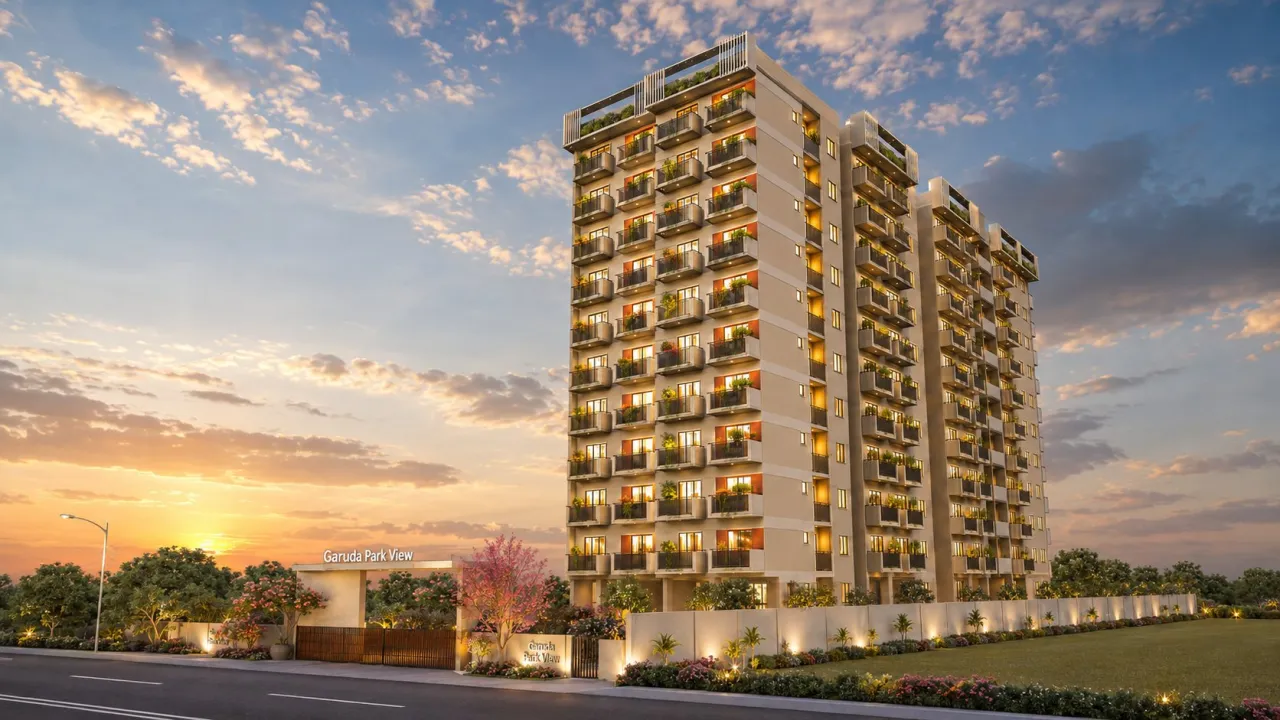 Garuda Park View - RERA 2 & 3 BHK Apartments, Hoskote (from Rs.6,200/sq ft)