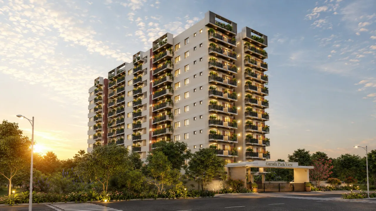 Garuda Park View - RERA 2 & 3 BHK Apartments, Hoskote (from Rs.6,200/sq ft)
