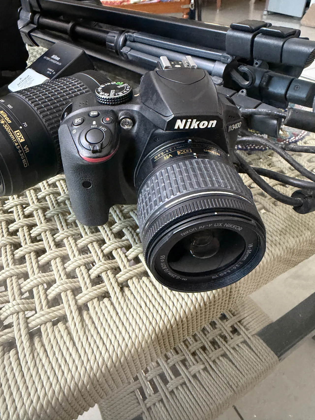 NIKON D3400 WITH EXTRA LENS