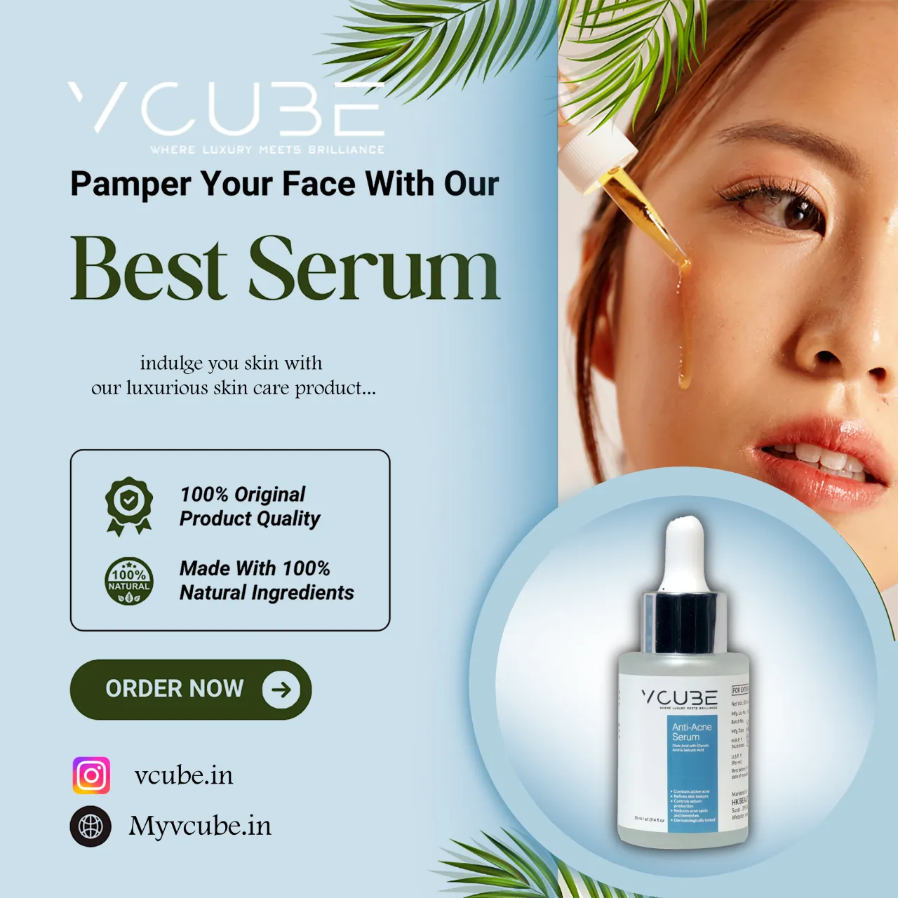 Vcube anti acne serum